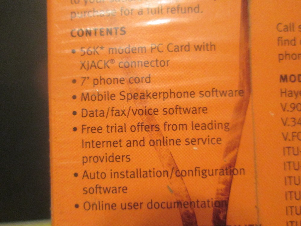 3COM Megahertz 56k Cellular Modem PC Card #3CXM556