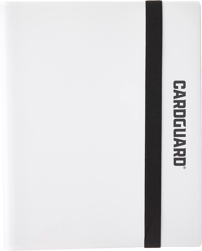 Trading Card Pro-Folio, 9-Pocket Side-Loading Pages, Holds 360 Cards, White