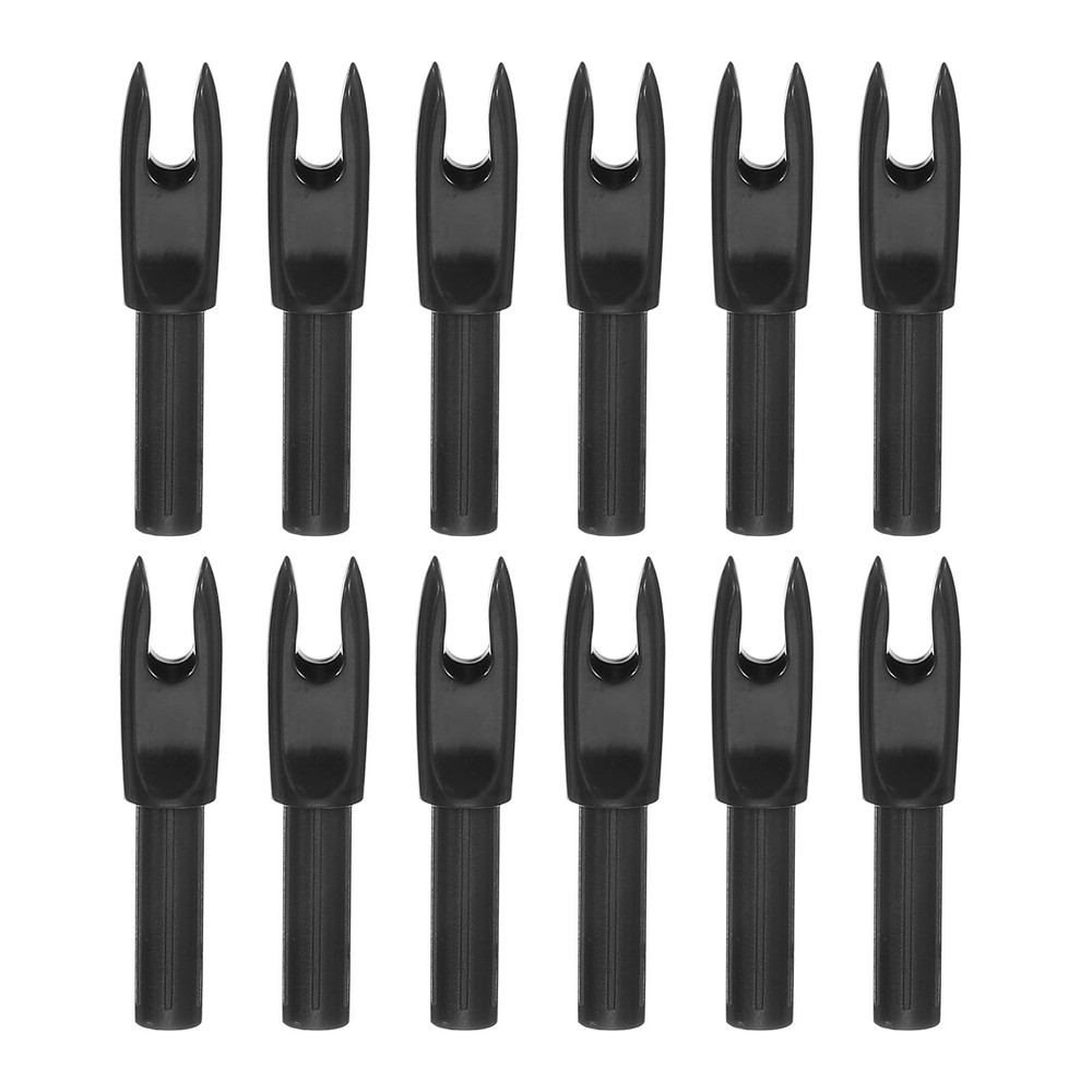 Archery Arrows Nocks 4.2mm, 12 Pack Plastic Insert Arrow Nock Replacement Arr...