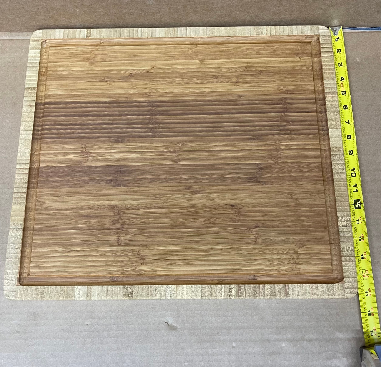 XL Bamboo Cutting Board / Universal Silent Top Camco 43541, 19.5in X 17in
