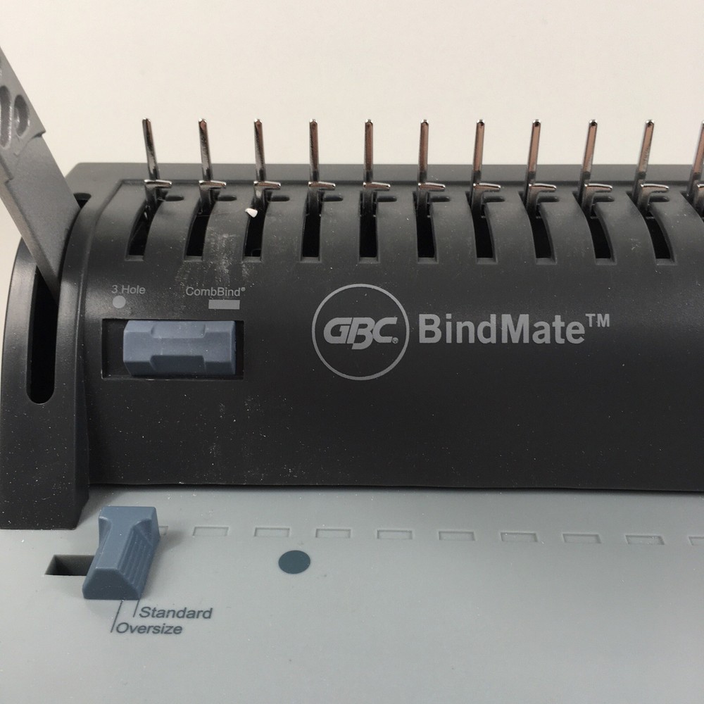 GBC BindMate Personal CombBind Machine #7706170 Hole Punch Binding Covers Spines