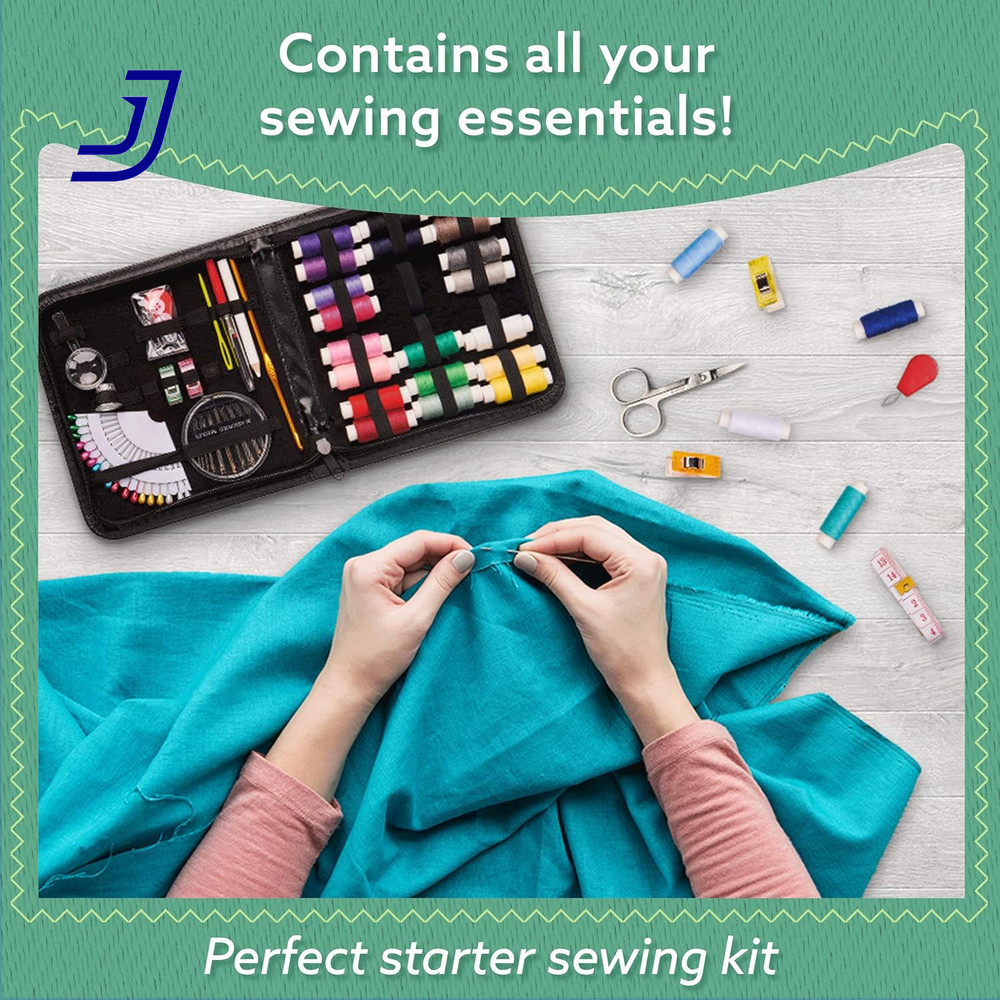 Sewing Kit for Adults Small Beginner Set W/Multicolor Thread Scissors 106 PCS US