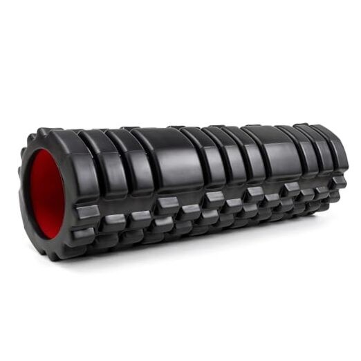 Foam Roller for Deep Tissue Massager, 18" Trigger Point Foam Roller, Black