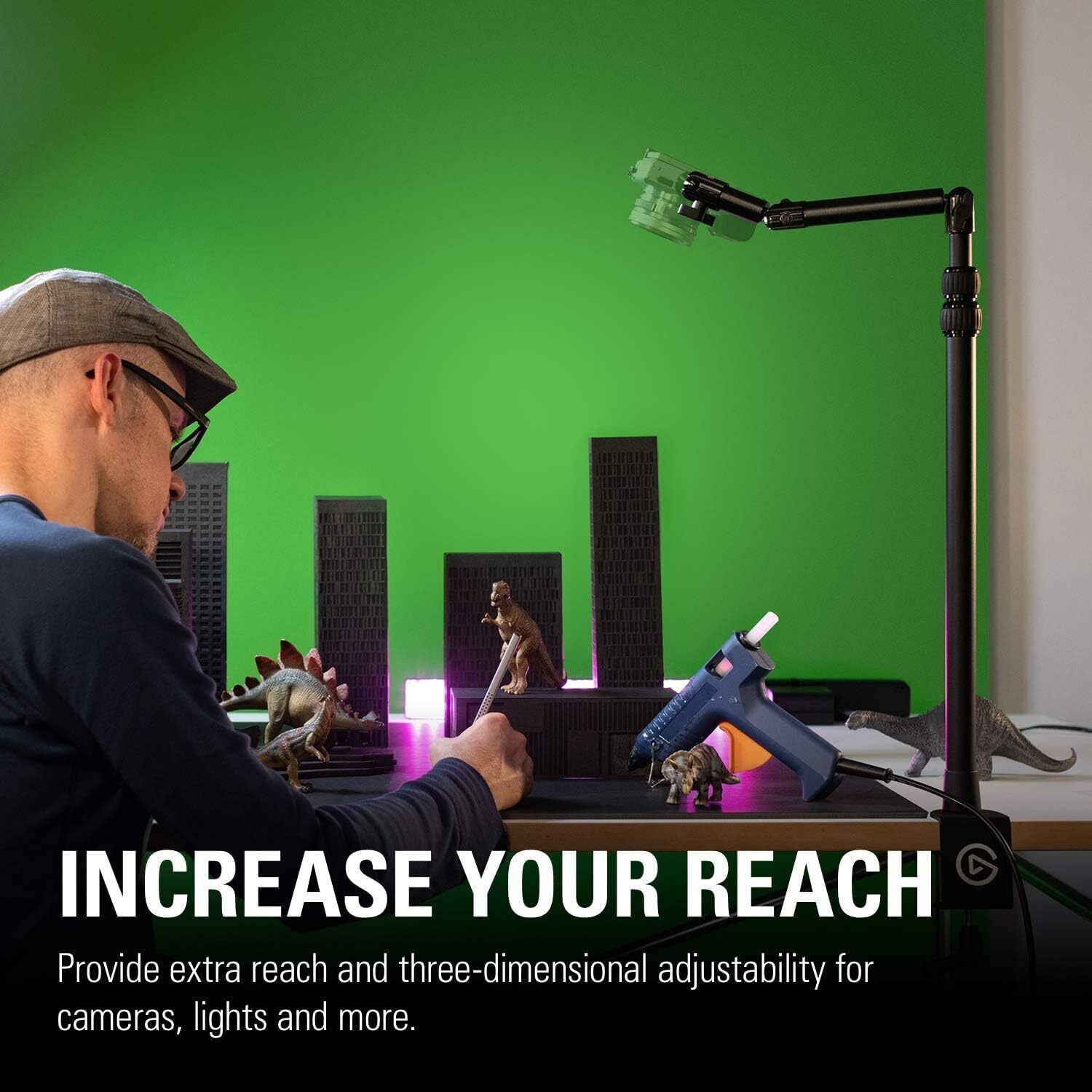 Elgato Flex Arm S 2-Section Articulated arm for Cameras, Lights and More