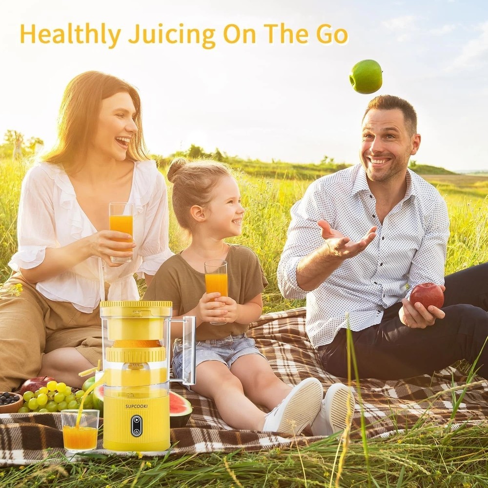 Electric Rechargeable Citrus Juicer - Automatic Sq
