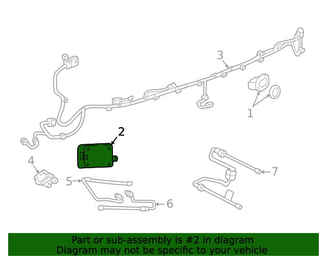 Genuine GM Passenger Side Obstacle Detection Control Module 42625293