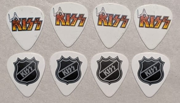 KISS Set of 8 LA KISS and NHL Guitar Pick Pics