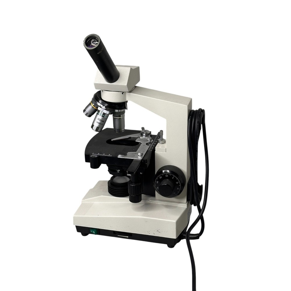 Fisher Scientific S90006B Monocular Microscope 4 Objectives 6V 20W Halogen Light