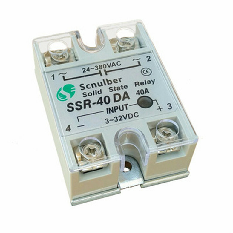 Scnulber Single-phase Solid State Relay SSR-40DA 40A 380VAC DC Control AC
