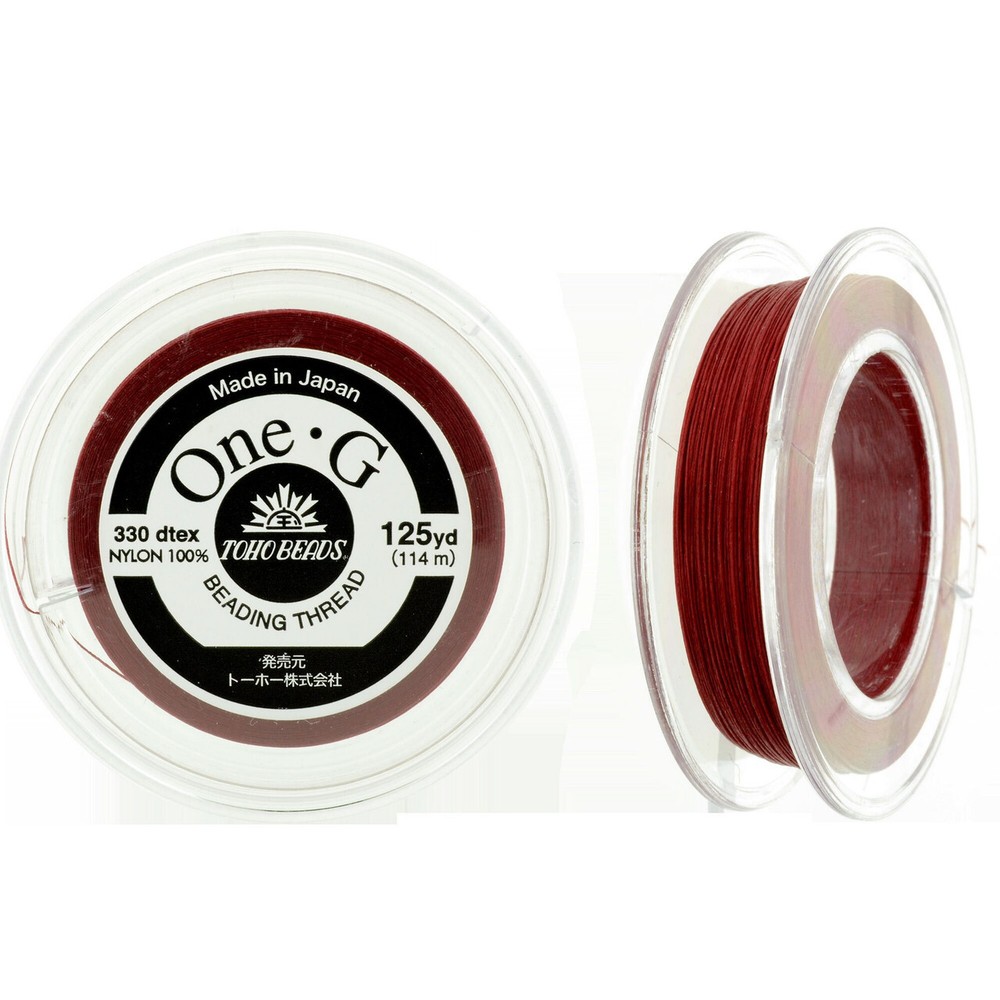 Red One-G Toho Beading Thread 50/125/250yd