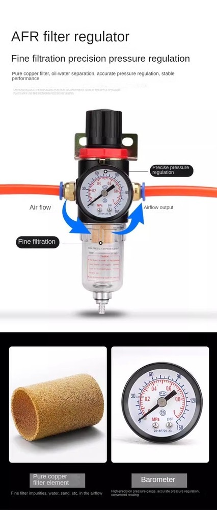 Straight Pneumatic Massage Hammer Reciprocating High-frequency Pneumatic Tool