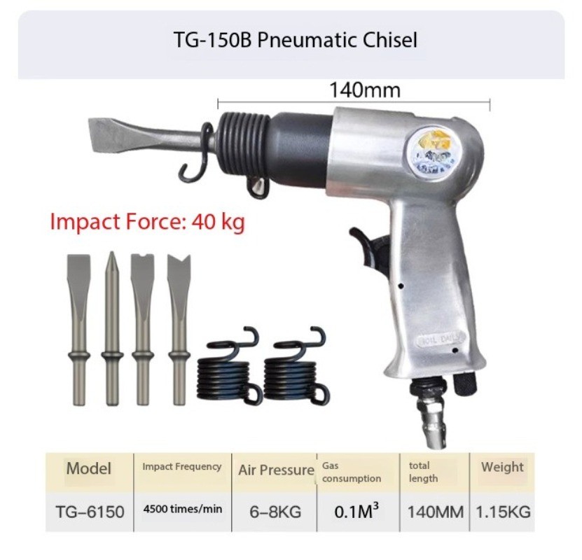 Multi-Function Powerful Air Hammer Rust Removal Gun - Weld Slag Removal Tool