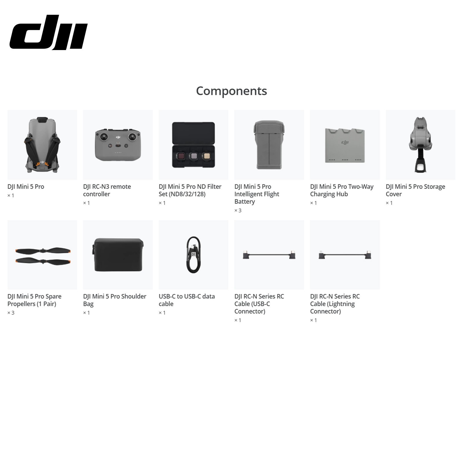 DJI Mini 5 Pro Fly More Combo (DJI N3) Camera Drone (3 Batteries)=