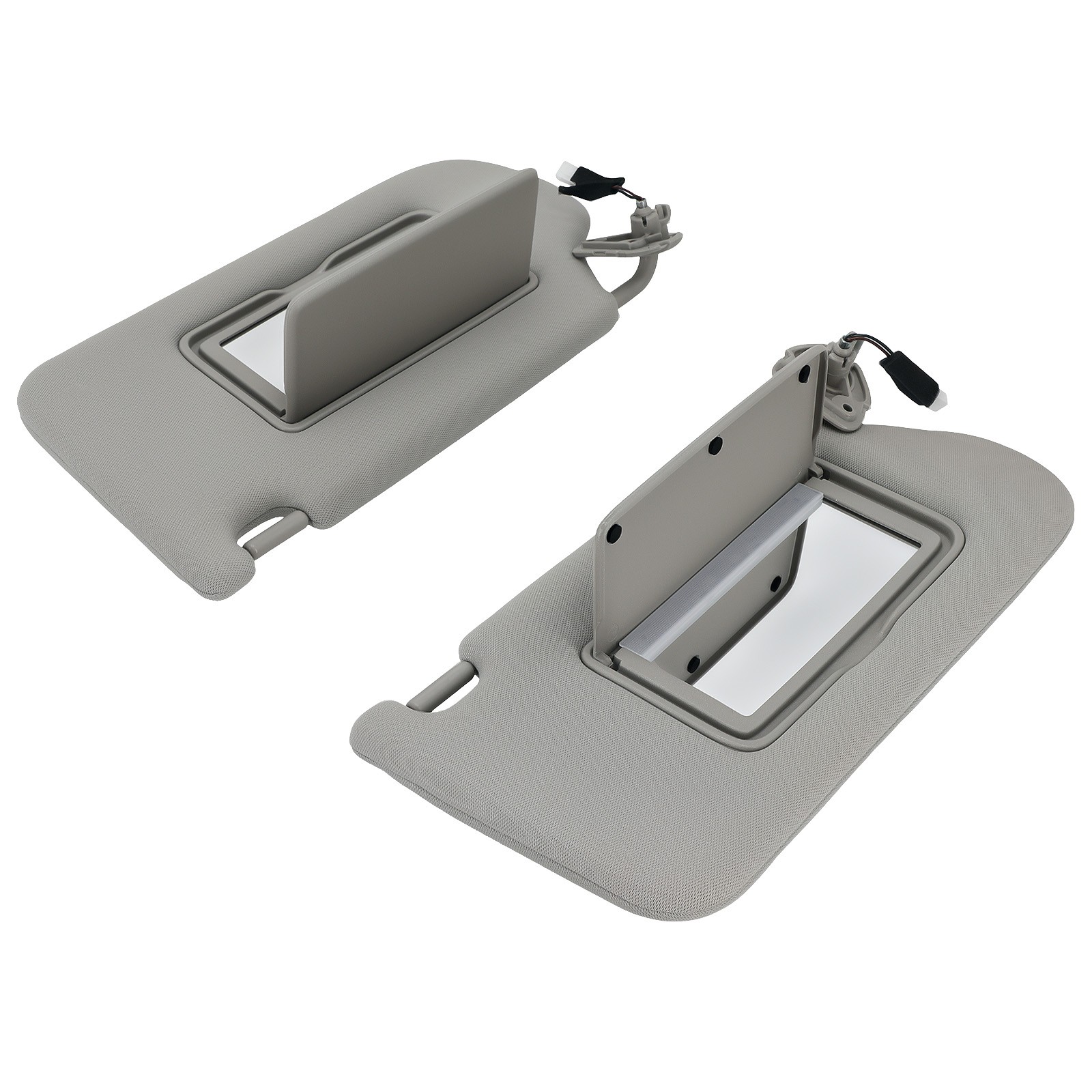 Driver+Passenger  with Light Sun Visor  for Nissan Altima 13-18 96401-3TA2A Gray