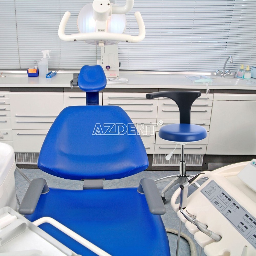 Doctor Assistant Stool PU Leather Height Adjustable 360° Rotation Locking
