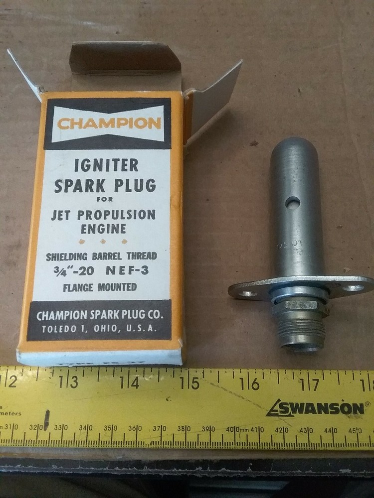 Vintage Champion Jet Engine Igniter Plug FS-27