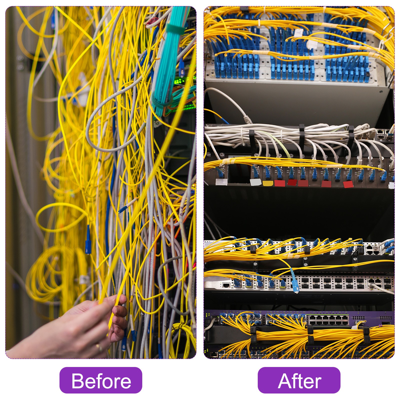 10 Sets Server Rack Cable Management D Ring Hook Network Mount Metal Wire Cord