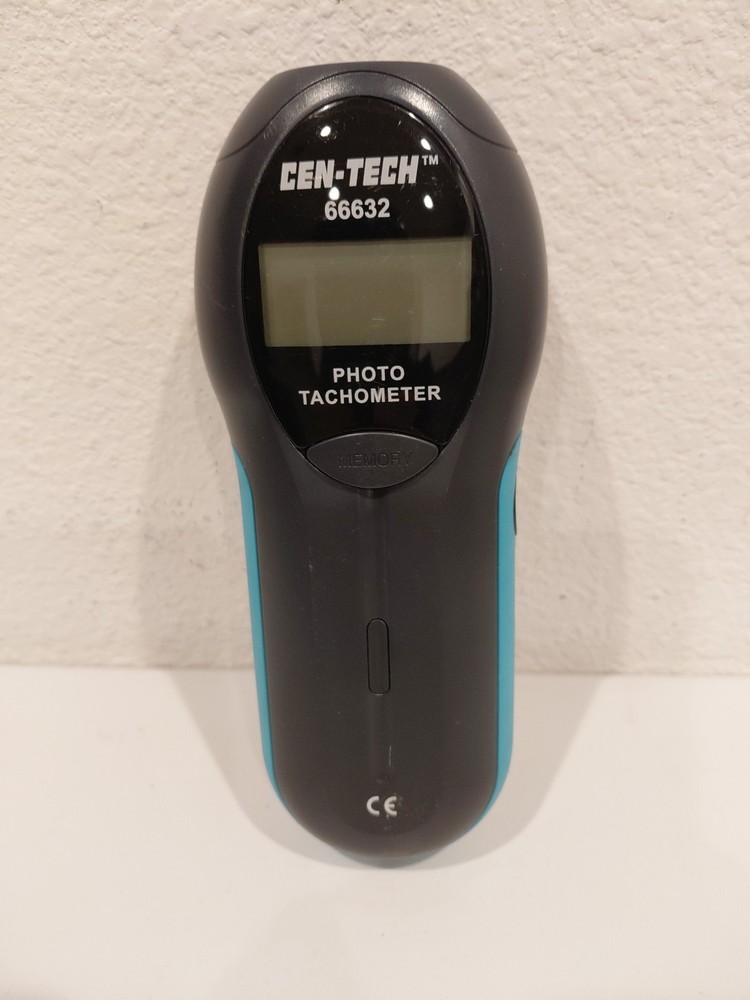 Cen-Tech 66632 Digital Photo Sensor Tachometer No Battery Cover. See Description