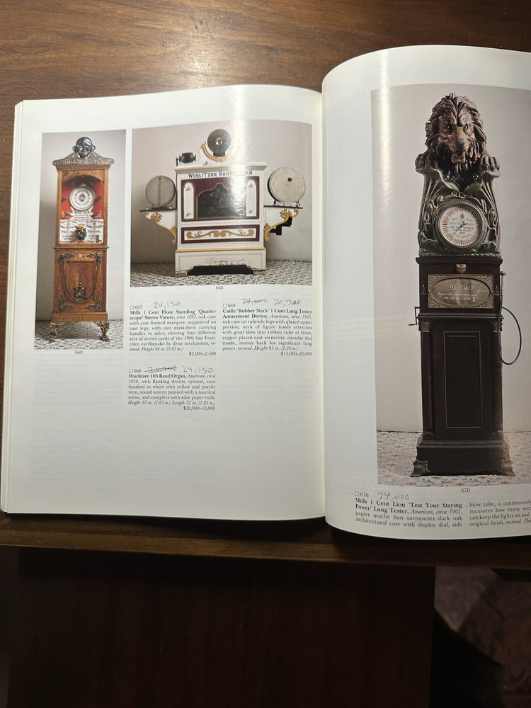 Penny Arcade Machines. Dr. James Smith Collection.
