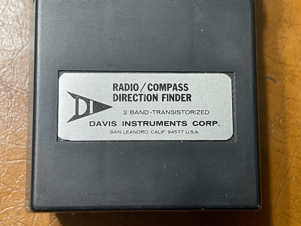 Radio Compass Directional Finder 2 Band Transistorized Davis Instruments Corp