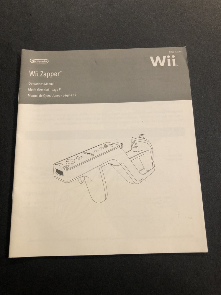 wii zapper manual