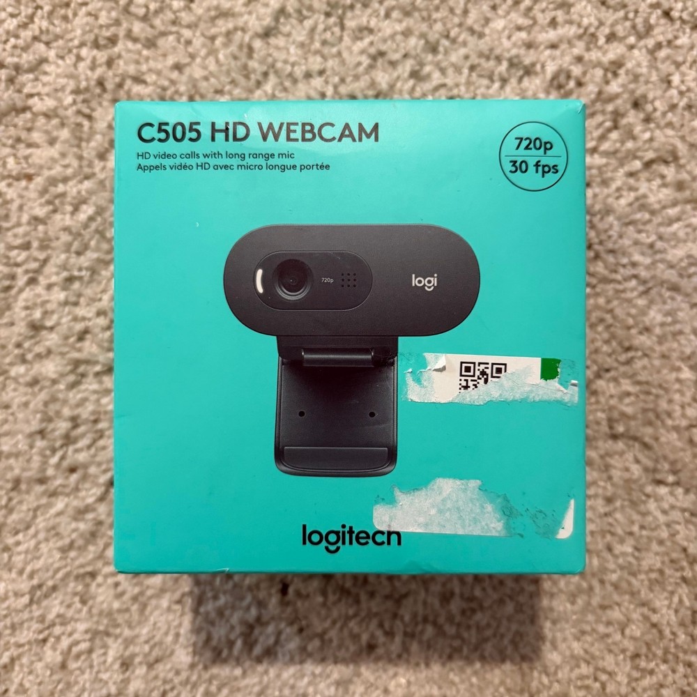 LOGITECH C505 HD WEBCAM WITH LONG RANGE MIC - NEW BOXED