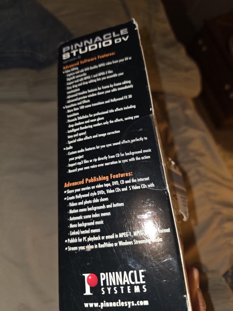 Pinnacle Studio DV Version 8 Professional Movie Making System