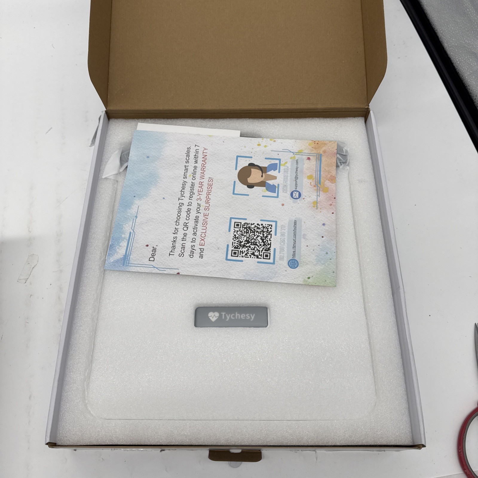 Tychesy Smart Body Health Scale, FI2419LB Medical Grade Analyzer, Black