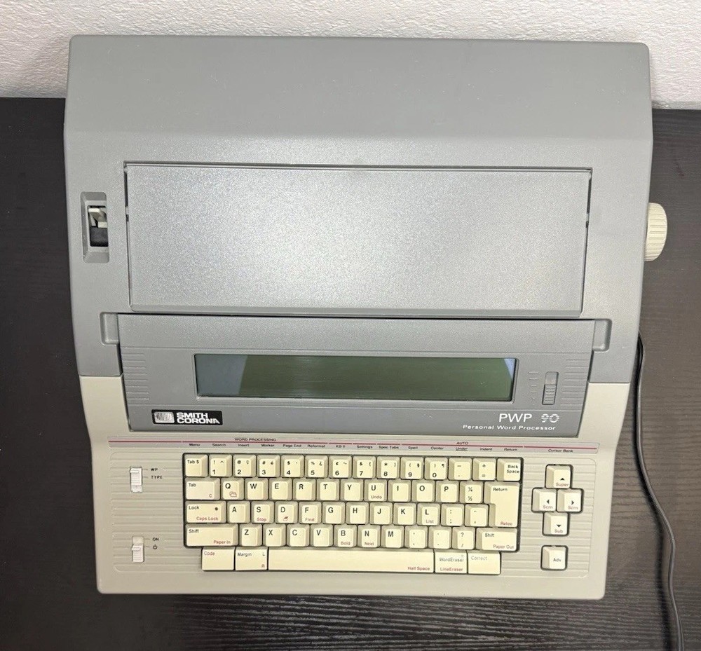 Smith Corona PWP 90 Personal Word Processor Tested Works VG Needs Ribbon