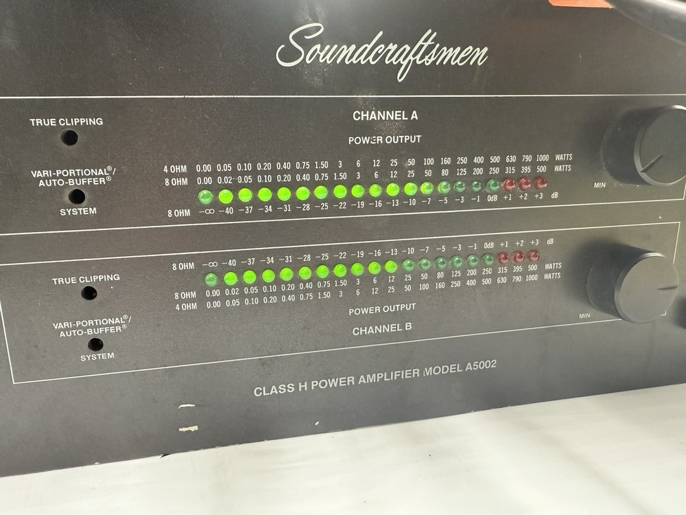 Soundcraftsmen A5002 power amp -read description-