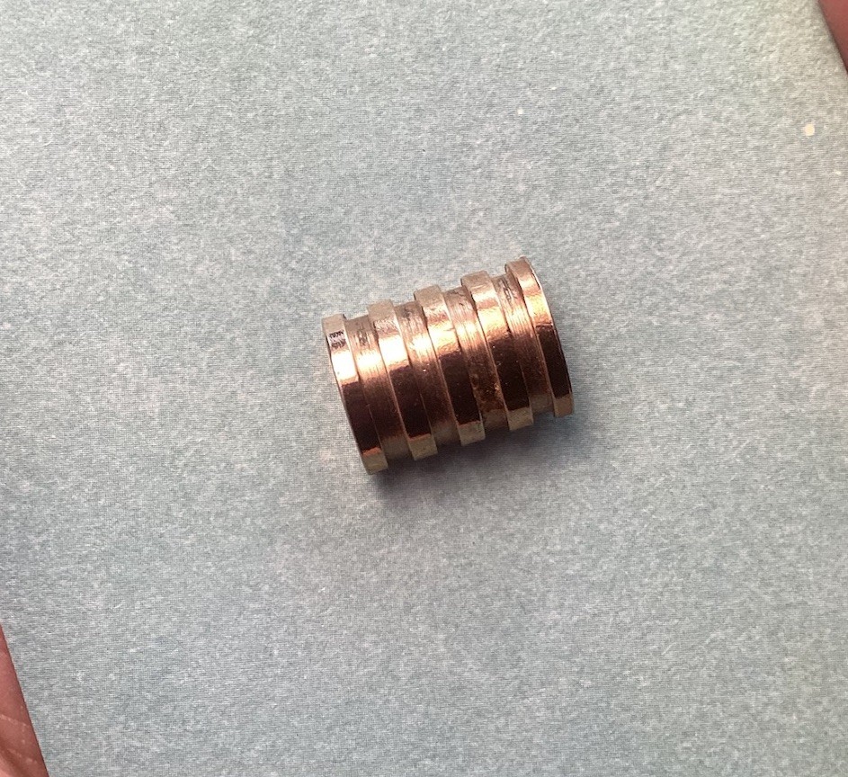 Gold Tone Rounded Tie Tack Pin