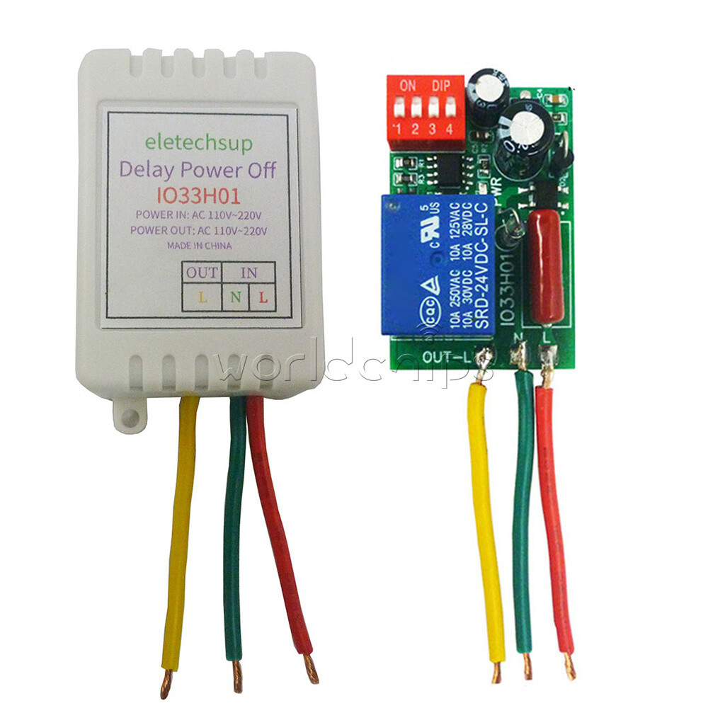 AC110-220V 7A 1-480min 16Mode Timer Adjustable Turn Off Delay Controller Module