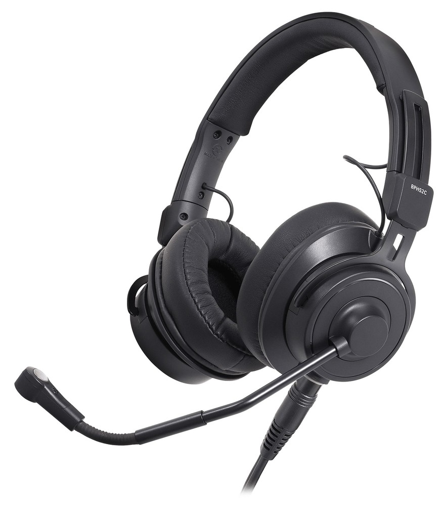Audio-Technica BPHS2CA Broadcast Stereo Headset with Condenser Mic, 45mm Drivers