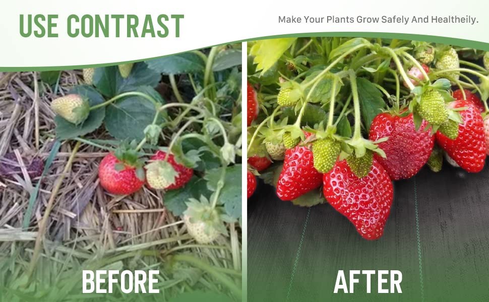 3ftx50ft Weed Barrier Landscape Fabric Heavy Duty，Weed Block Gardening Ground...