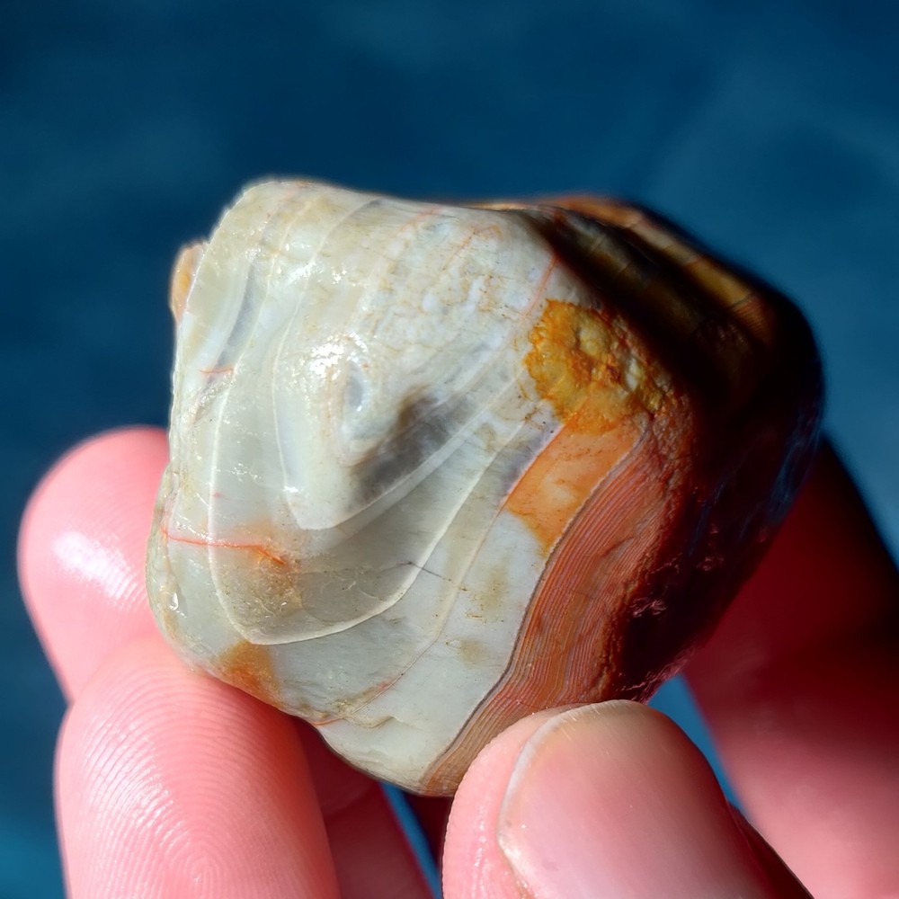 Lake Superior Agate 2.76 Oz Rough Gemstone Minnesota