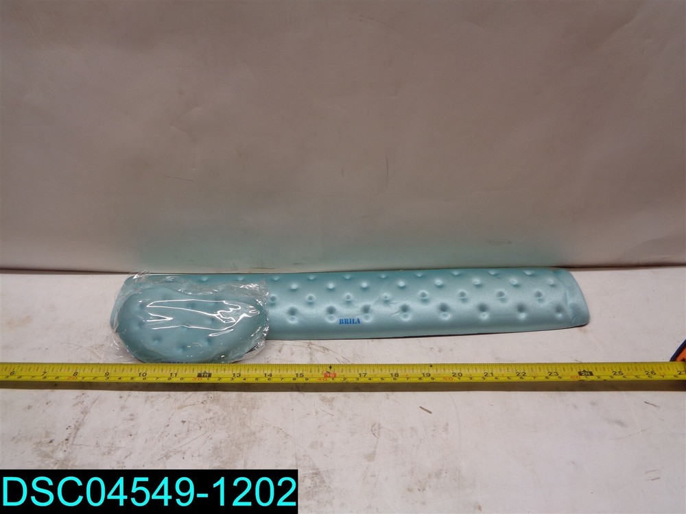BRILA Memory Foam Mouse & Keyboard Wrist Rest Support Pad Cushion Set