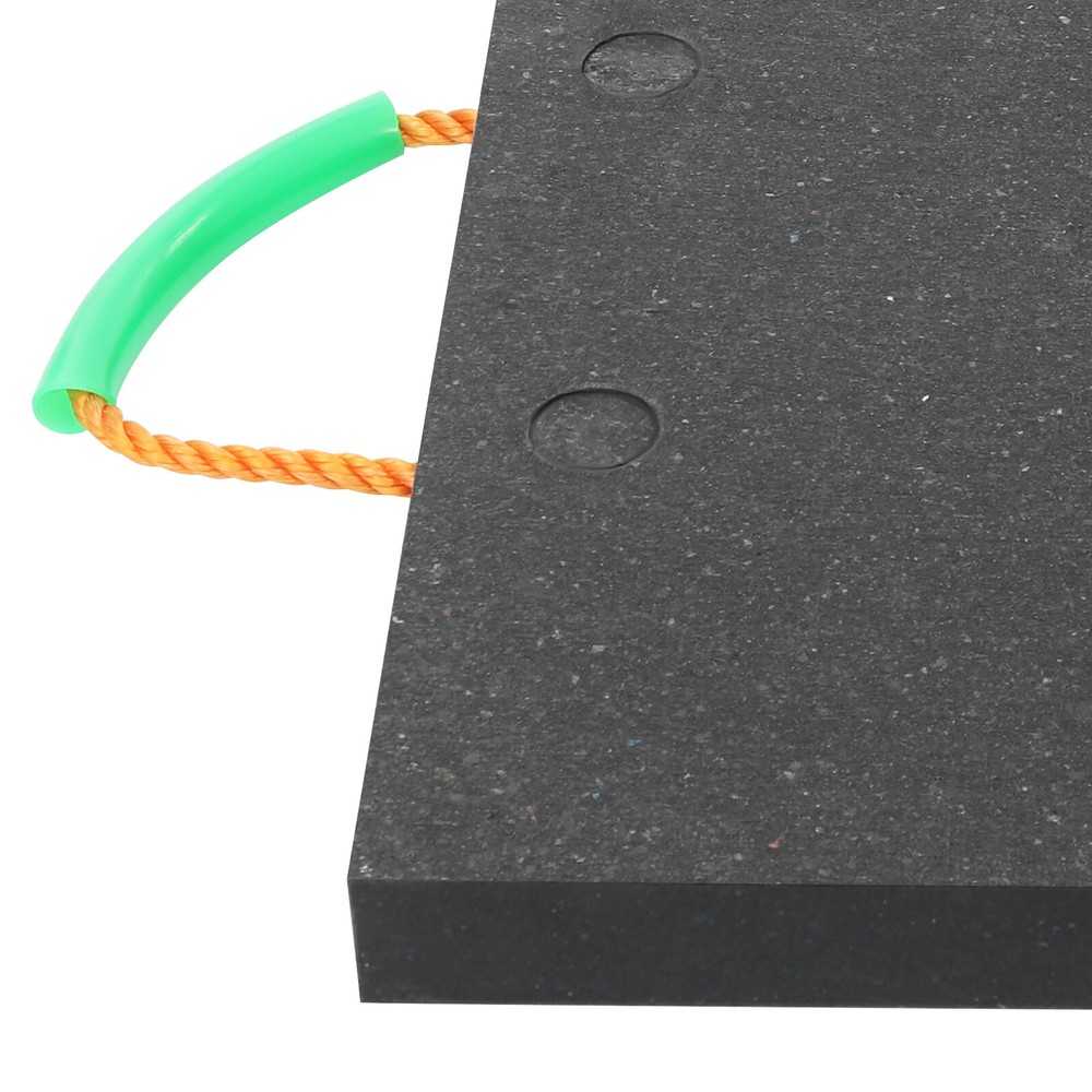 Square Medium Size Support Pad Black Heavy Duty Stabilizing Block With Handle