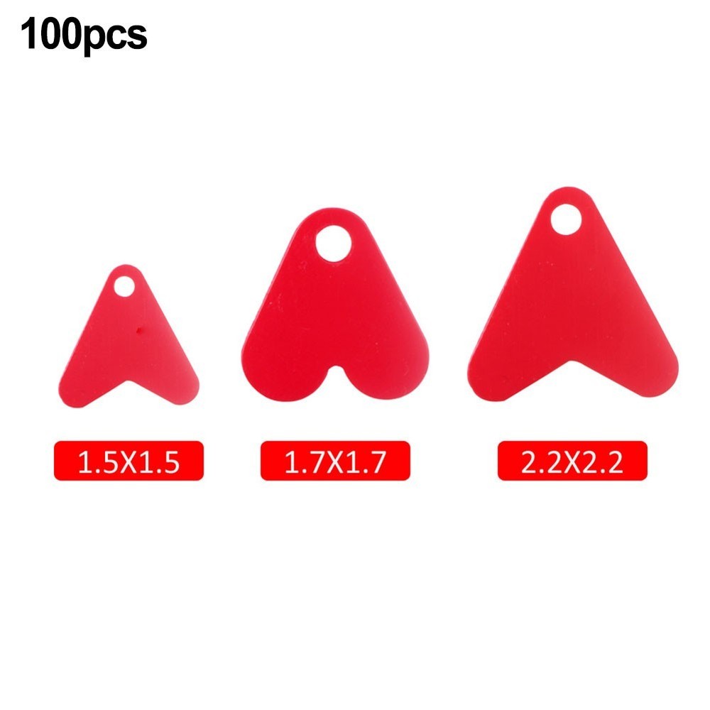 Plastic Fishtails Functional Multiple Sizes S/M/L 100pcs Bait Accessories