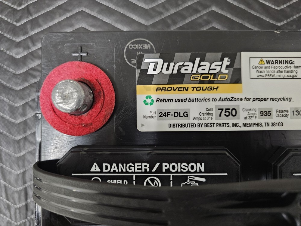 Duralast Gold Genuine 24F Battery 01/26