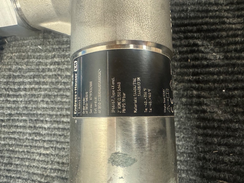 Endress Hauser Flow Meter T Mass 300 Great Condition!