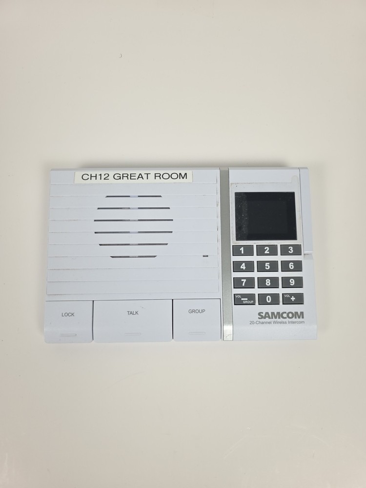 Samcom FTAN20AA 20 Channel Wireless Intercom Station for Home Add On Replacement
