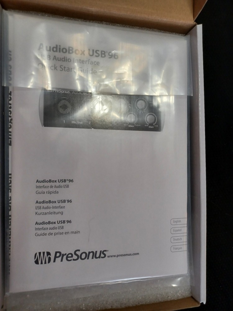 PreSonus AudioBox USB 96 Audio Interface Blue In Box