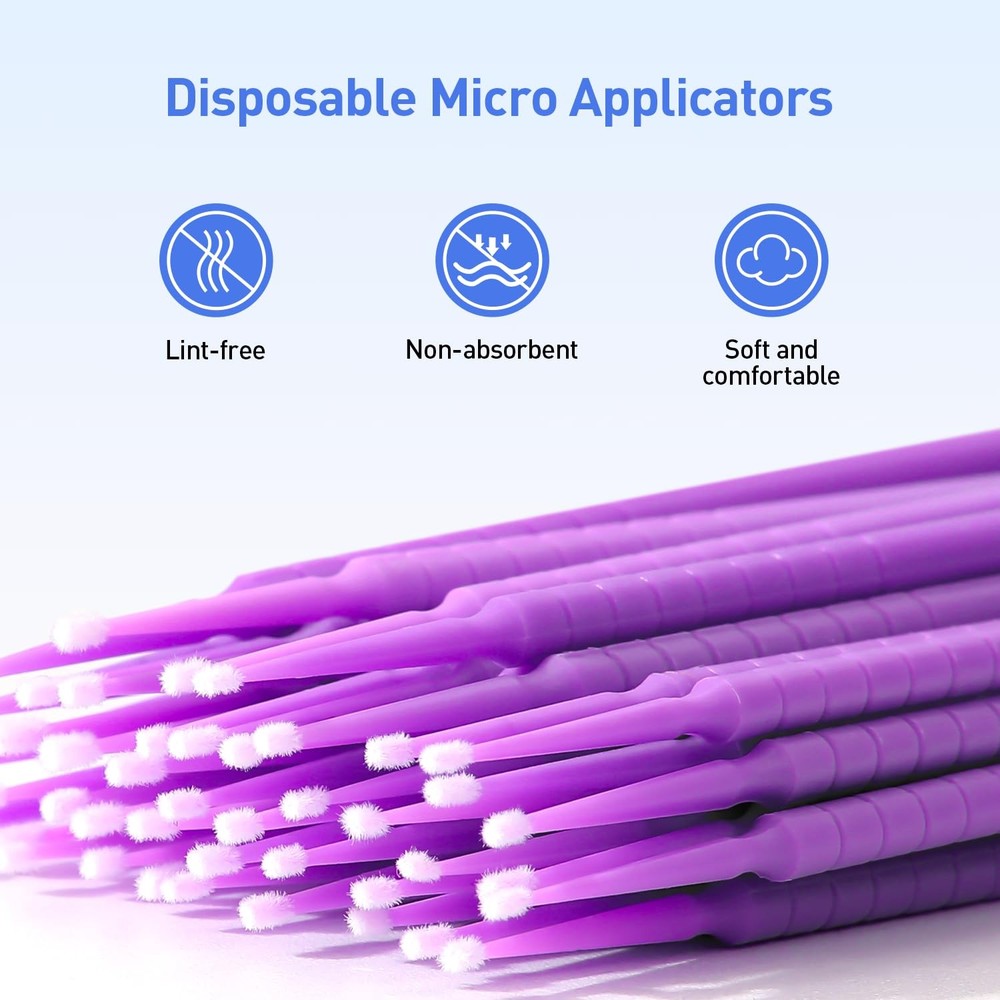 2000pcs Dental Micro Applicators Brushes Superfine, Disposable Microswabs