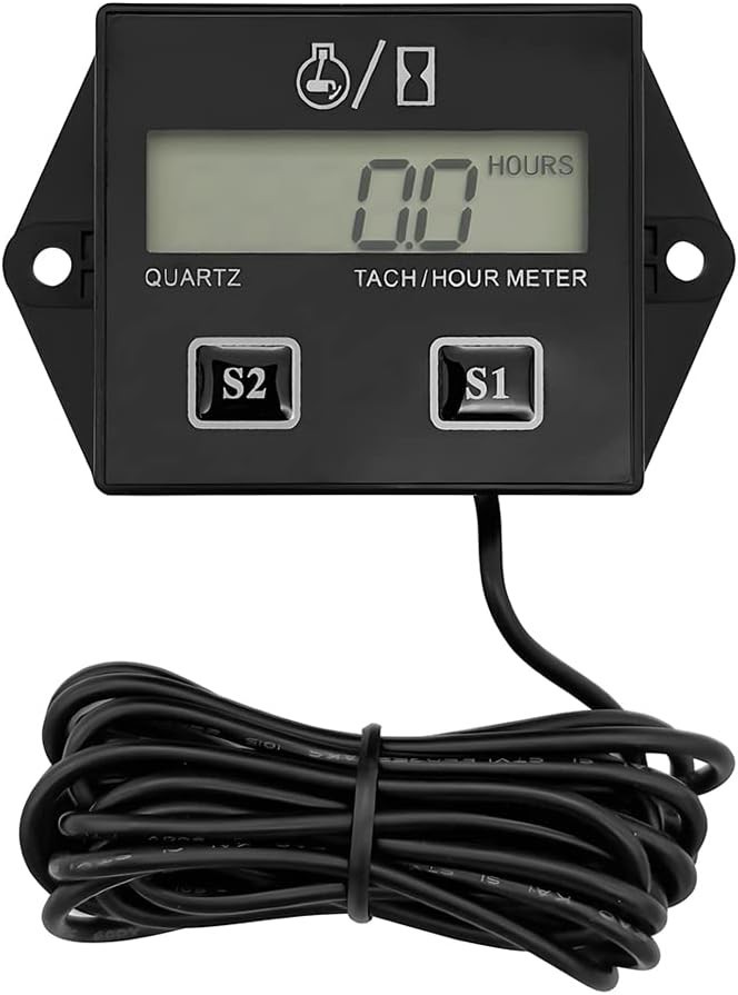 Small Engine Digital Tachometer with Waterproof Design for Accurate RPM Tracking