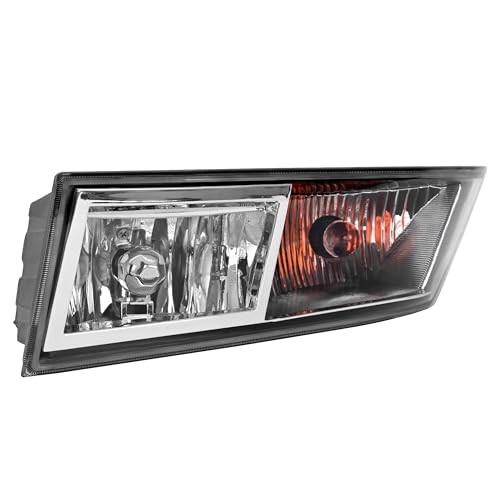 Fog Light Left Side Halogen Clear Lens Compatible with 2007-2014 Cadillac