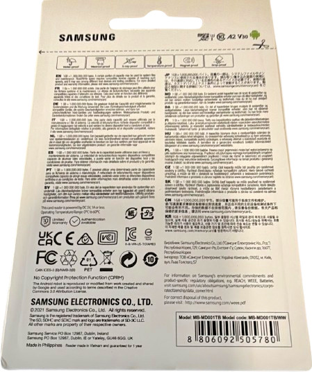 Samsung 1TB PRO Plus MicroSDXC Memory Card