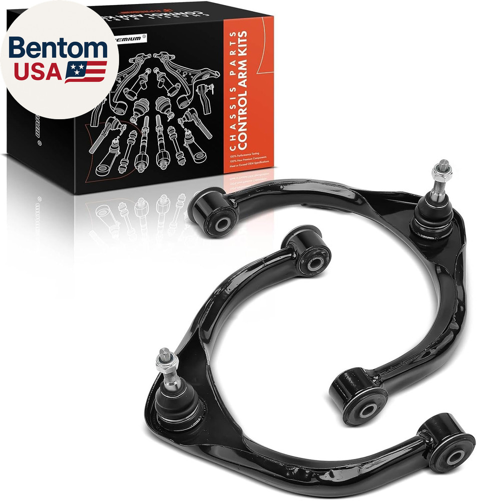 2 X Front Upper Control Arm, with Ball Joint & Bushing, Compatible with Ram 1500