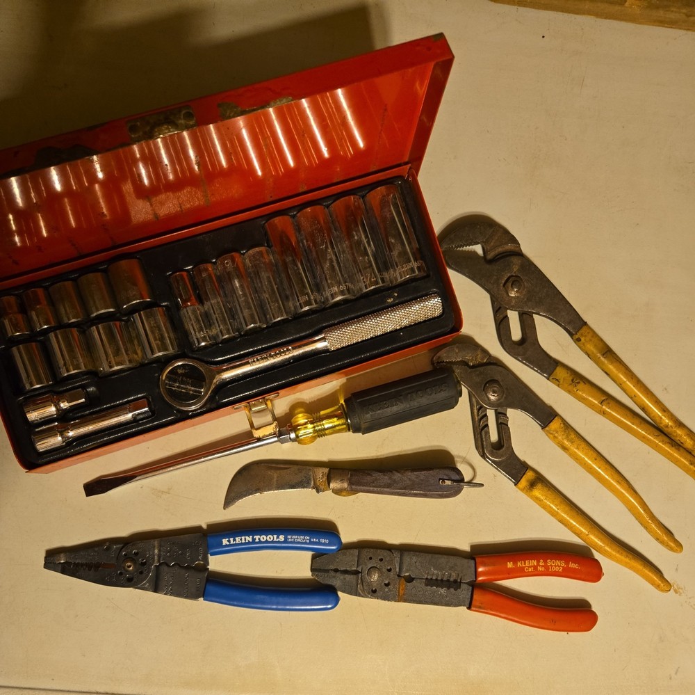 Klein Tools assorted Tool Lot Vintage