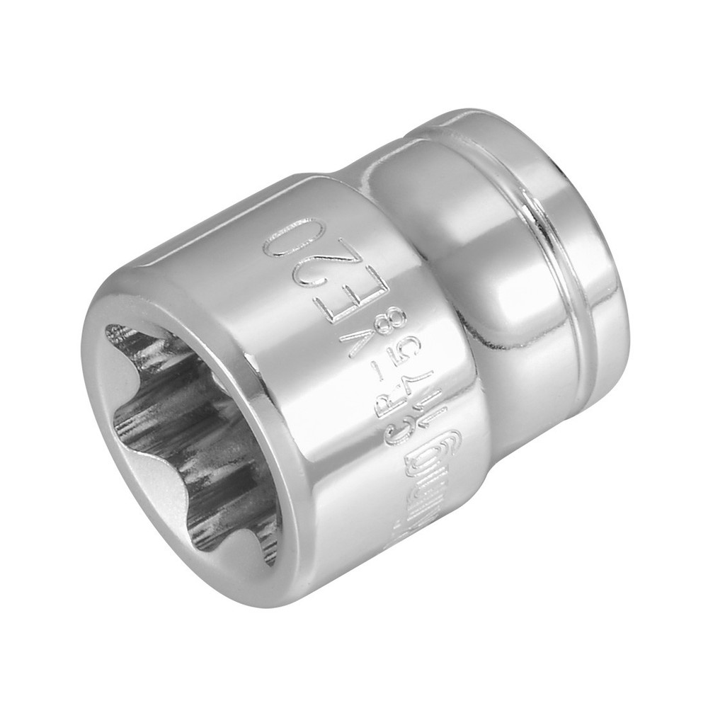 3/8-inch Drive E20 External Torx Shallow Socket Cr-V Steel New