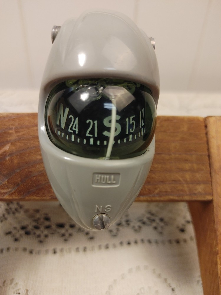 Vintage Hull Auto Dashboard Streamline Compass